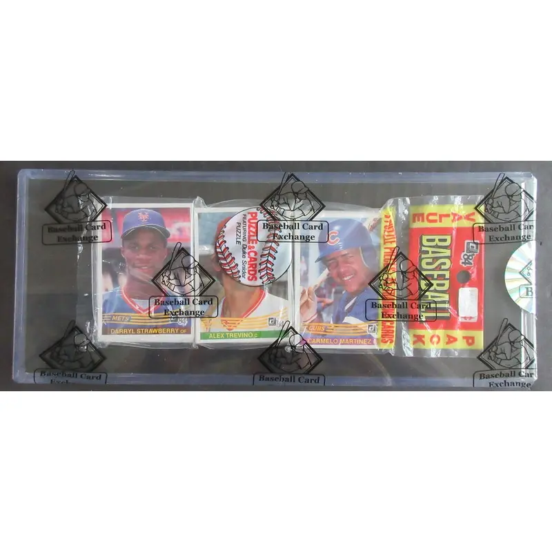 1984 Donruss Baseball Unopened Rack Pack (Strawberry Top) (BBCE)