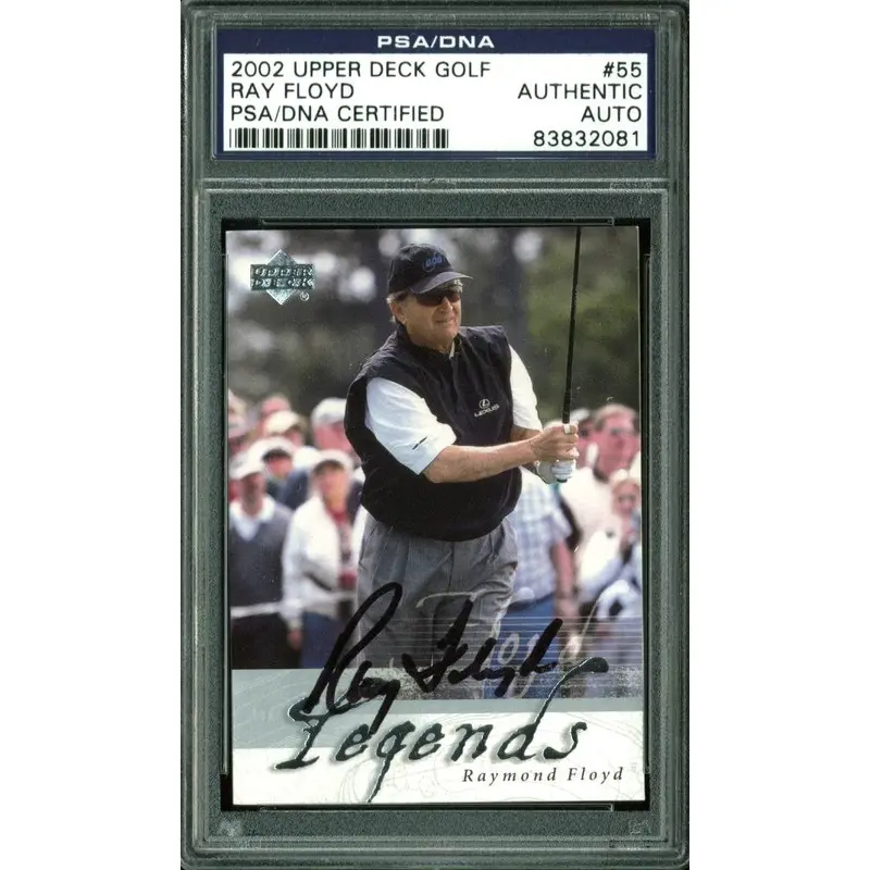 Ray Floyd Authentic Signed Card 2002 Upper Deck Golf #55 PSA/DNA Slabbed