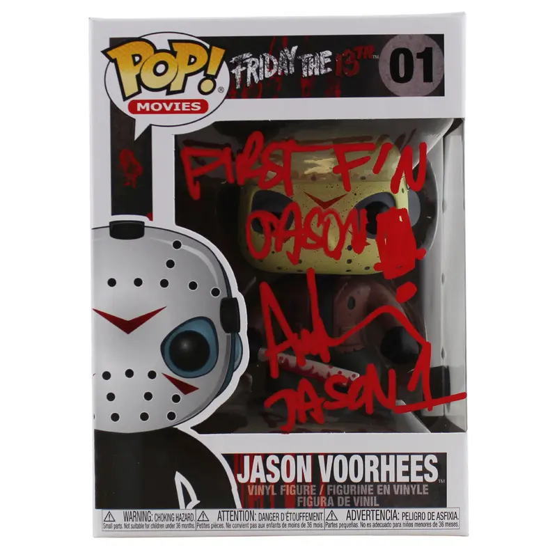 Ari Lehman "First F'N Jason!" Signed #01 Funko Pop Vinyl Figure BAS #BH057917