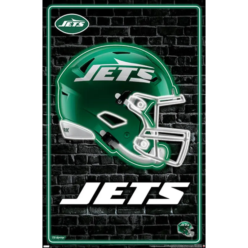 New York Jets Official NFL Football Team Logo Poster - Costacos Sports
