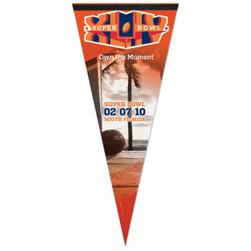 Super Bowl XLIV (2010) EXTRA-LARGE Event Premium 17x40 Pennant - Wincraft Inc.