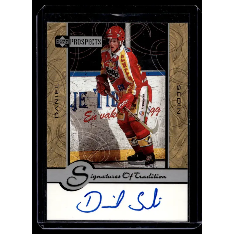 1999-00 Upper Deck Prospects - Signatures of Tradition - Daniel Sedin #DS