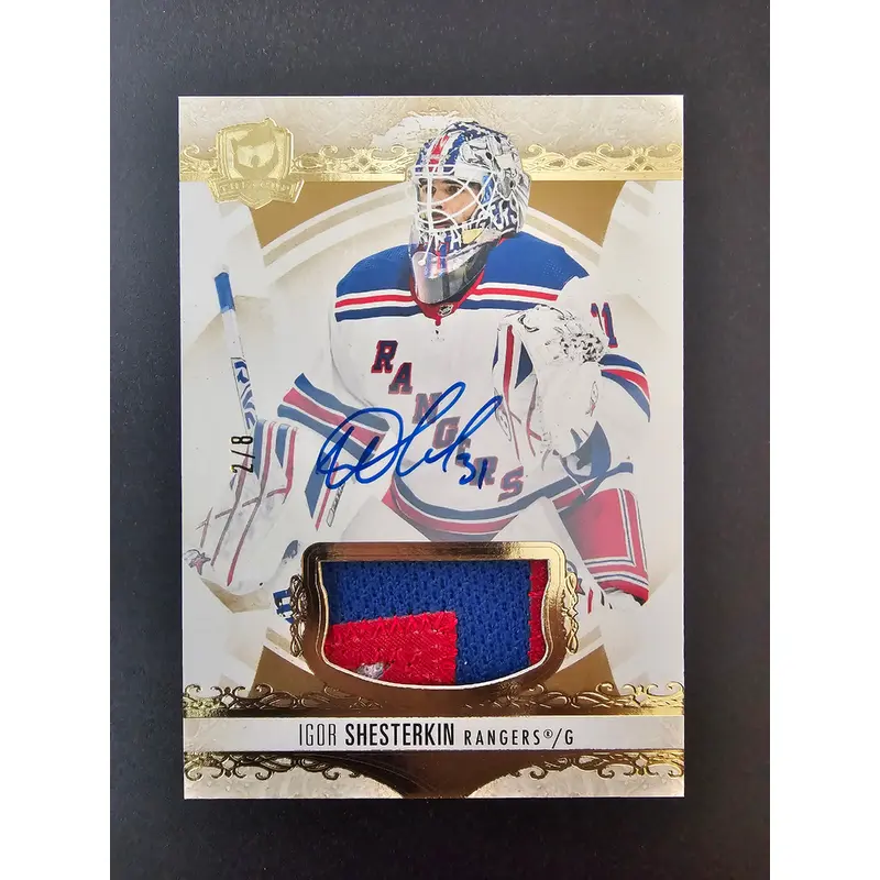 2023-24 Upper Deck The Cup - Gold Foil Autograph Patch - Igor Shesterkin #33 /8