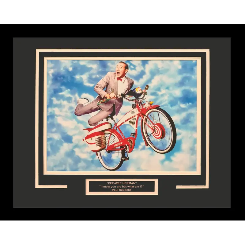 Pee Wee Herman - Paul Reubens Deluxe Framed 11x14 Photo with Quote