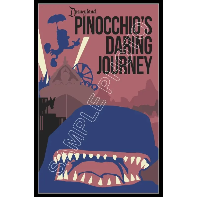 Disneyland Pinocchio's Daring Journey Poster 11X17 - 1281