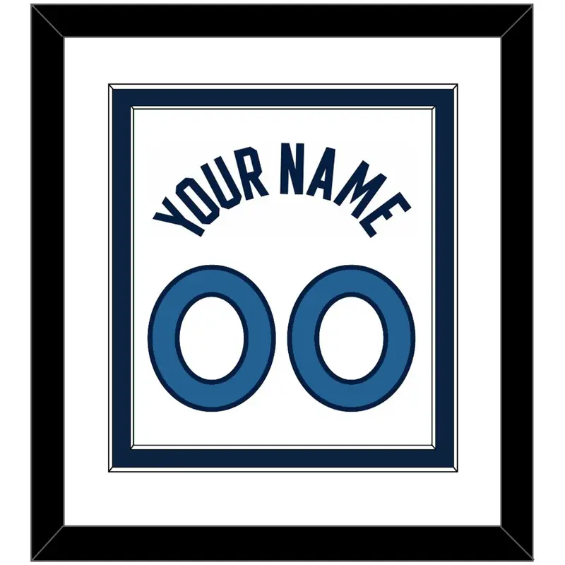 Minnesota Name & Number - White Association - Double Mat 2