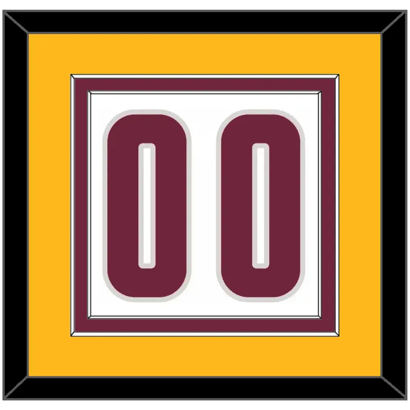 Cleveland Number - Home White (2010-2017) - Double Mat 4