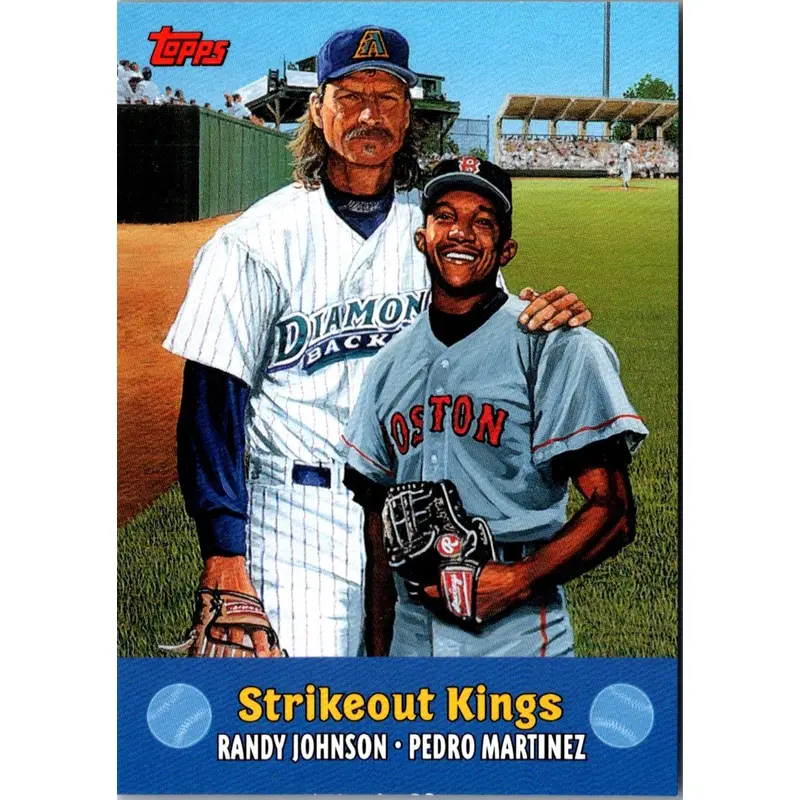 2000 Topps Combos Strikeout Kings (Randy Johnson/Pedro Martinez) #TC7