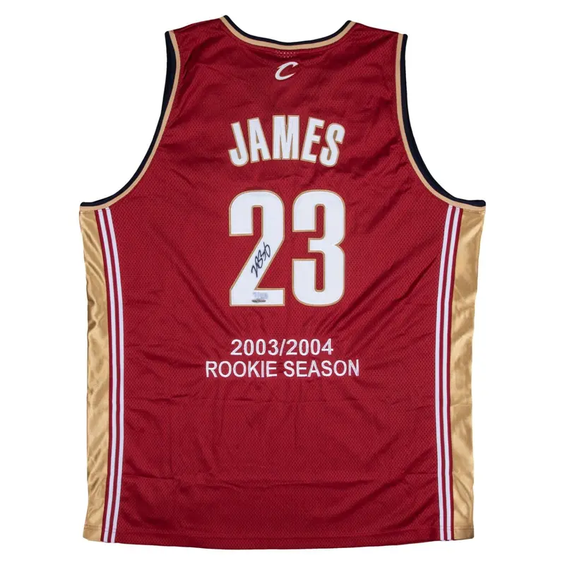 LeBron James Rookie Signed Cleveland Cavaliers Jersey UDA Upper Deck COA