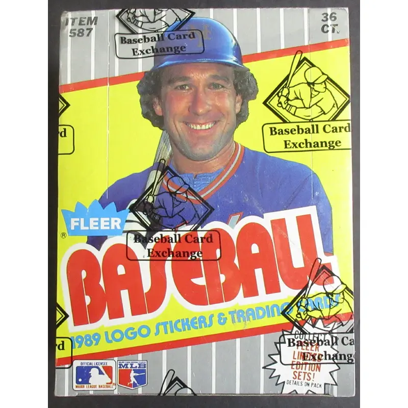 1989 Fleer Baseball Unopened Wax Box (FASC) (Code 90411)