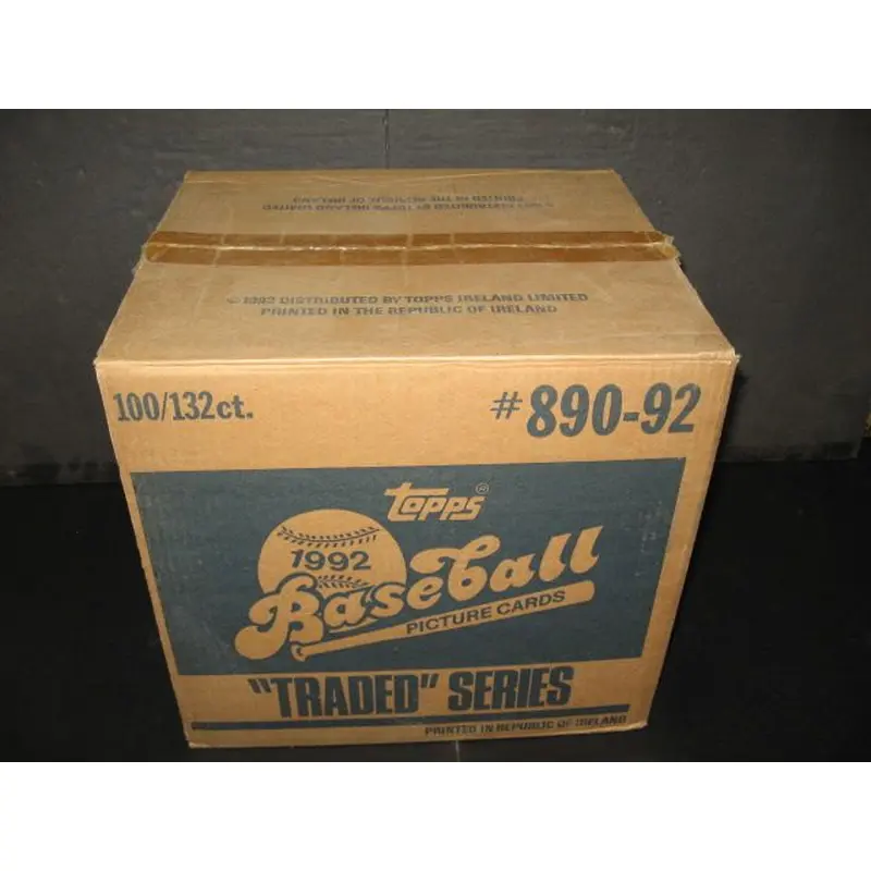 1992 Topps Baseball Traded Factory Set Case (100 Sets)