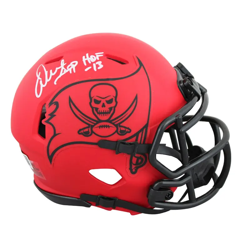 Buccaneers Warren Sapp "HOF 13" Signed Rave Speed Mini Helmet BAS Witnessed