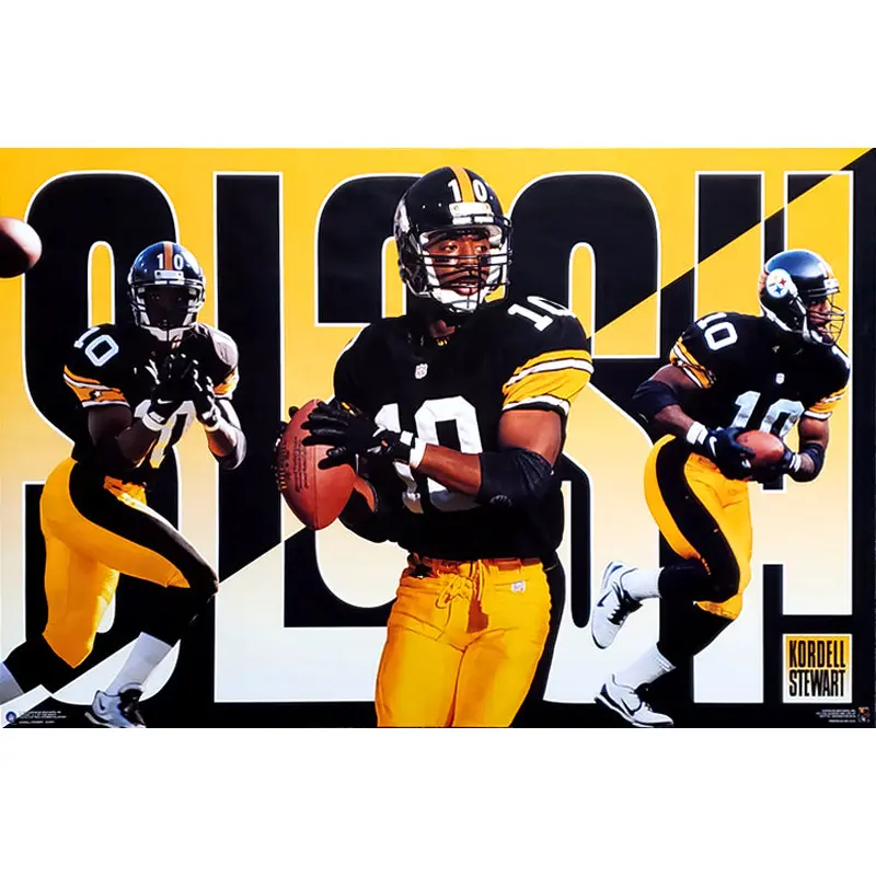 Kordell Stewart "SLASH" Pittsburgh Steelers NFL Action Poster - Costacos 1996