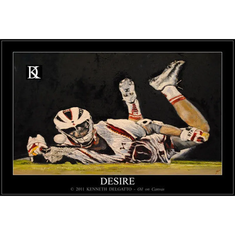 Lacrosse "Desire" Poster Print - Kenneth Delgatto 2011