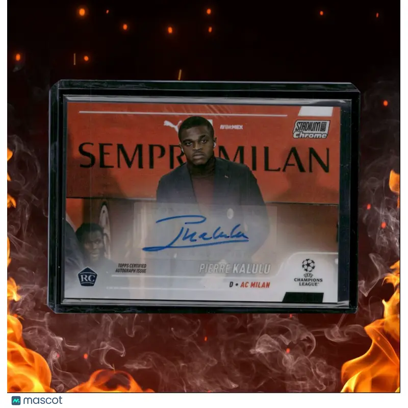 2021 Topps Stadium Club Chrome UCL Pierre Kalulu Rookie Auto #CA-PK