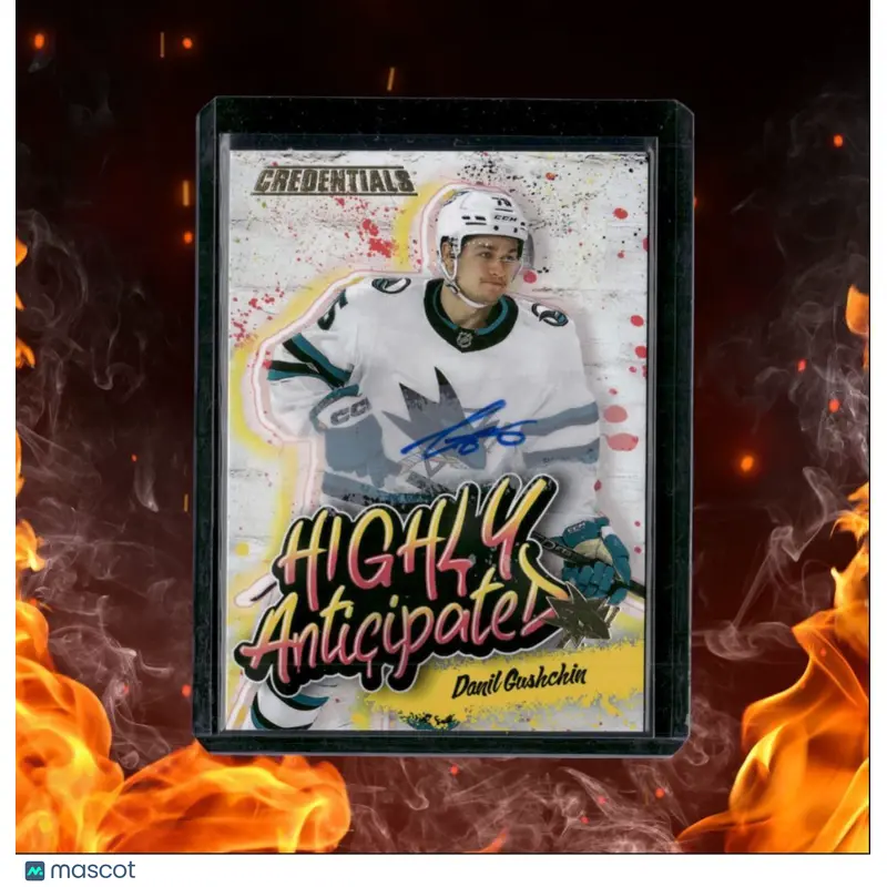 2023-24 Upper Deck Credentials Danil Gushkin Highly Anticipated Rookie Auto