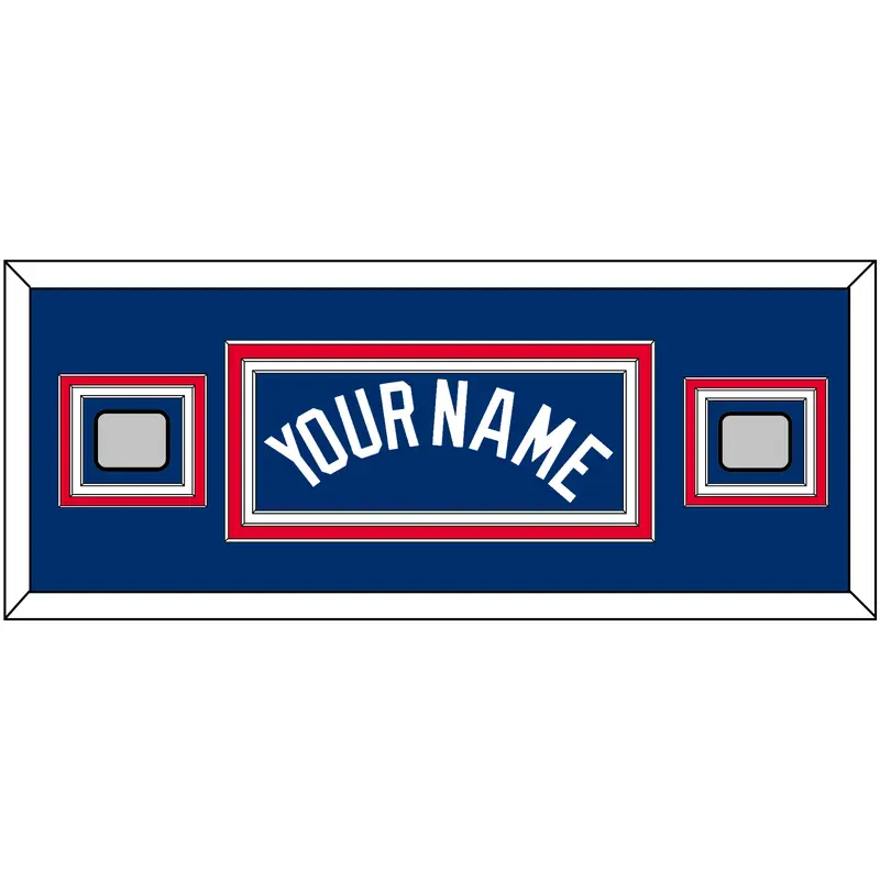 Los Angeles Name & 2 World Series Jersey Patches - Alternate Road Blue - Triple Mat 6