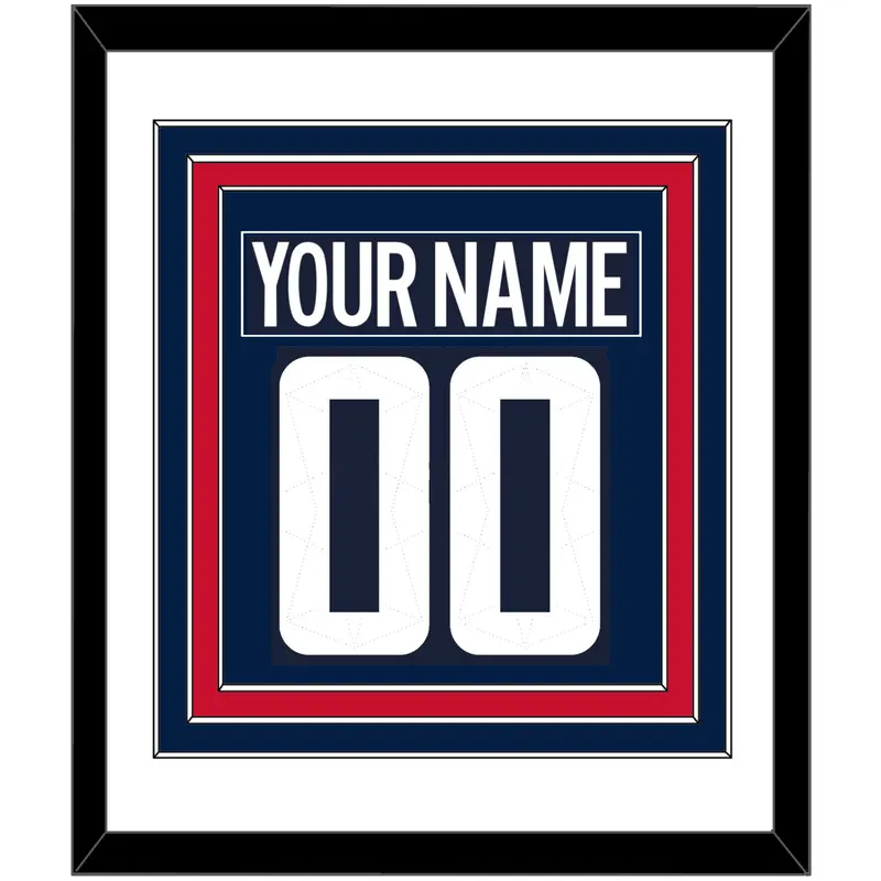Washington Nameplate & Number (Back) Combined - 2018 Stadium Series Blue - Triple Mat 1