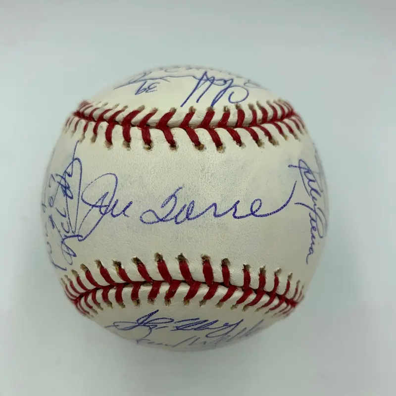 2003 Yankees Team Signed World Series Baseball Derek Jeter & Mariano Rivera MLB
