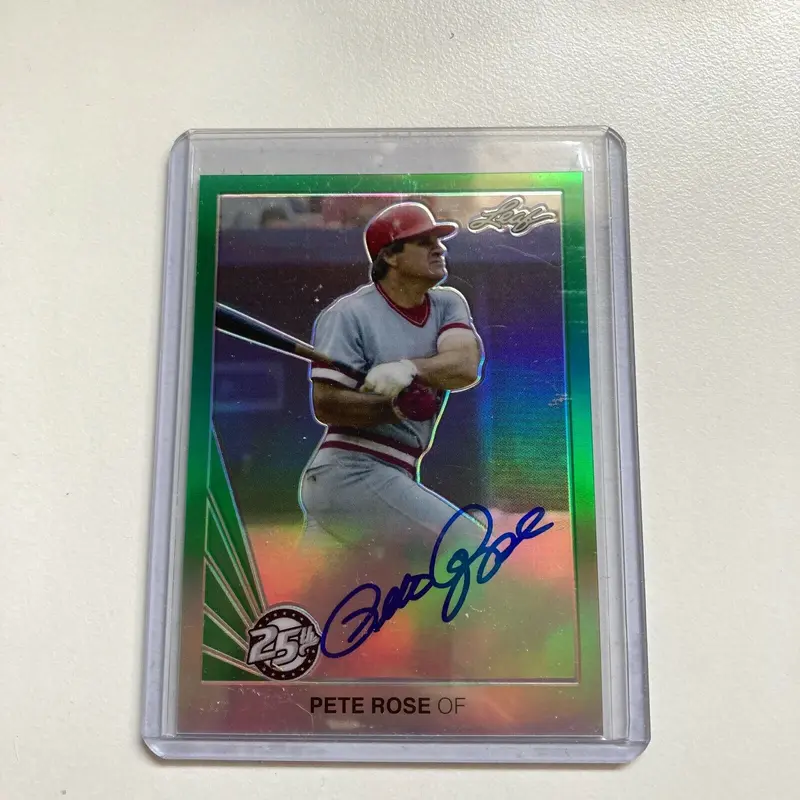 2015 Leaf Pete Rose Auto #8/10 Signed Autographed Baseball Card