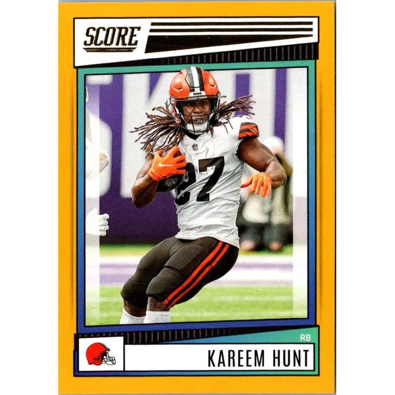 2022 Score Orange Kareem Hunt #205