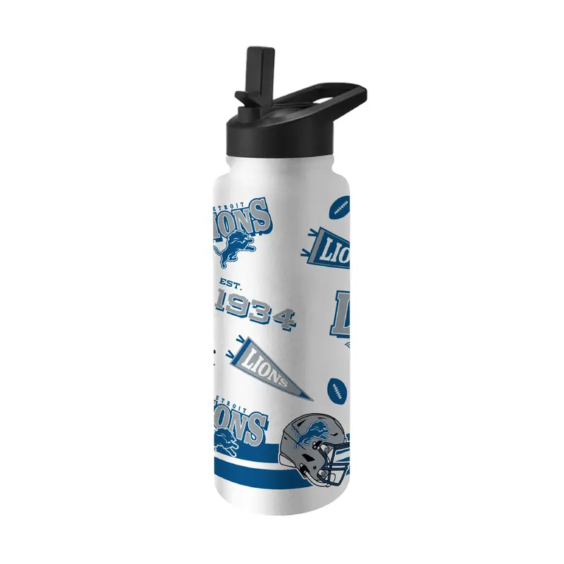 Detroit Lions 34oz TJX Native Quencher Bottle