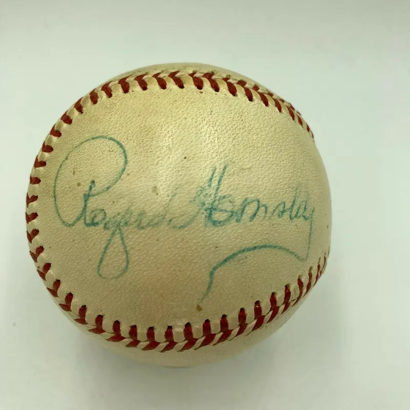 Rogers Hornsby Gil Hodges Casey Stengel Signed National League Baseball JSA COA