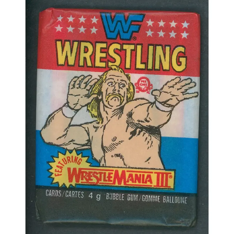 1987 OPC O-Pee-Chee WWF Wrestling Unopened Wax Pack