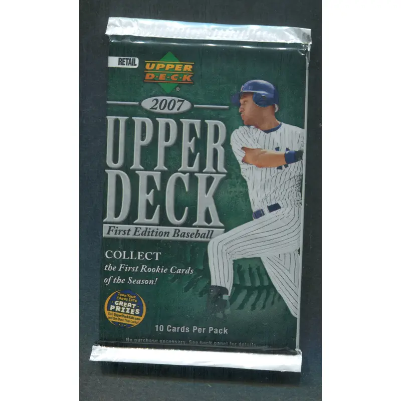 2007 Upper Deck Baseball Unopened Series 2 Pack (Retail) (10)