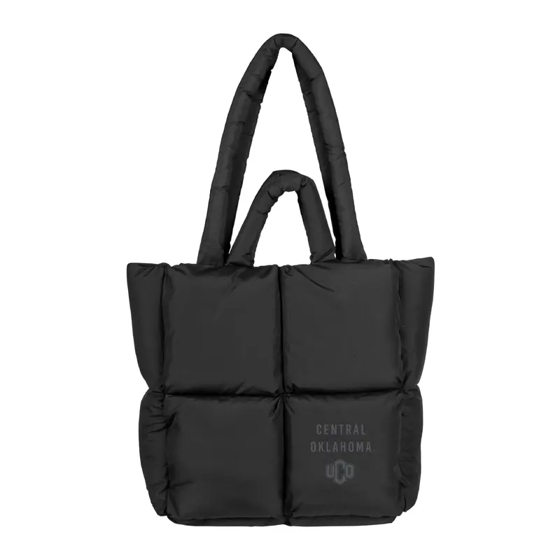 Central Oklahoma Black Puff Tote