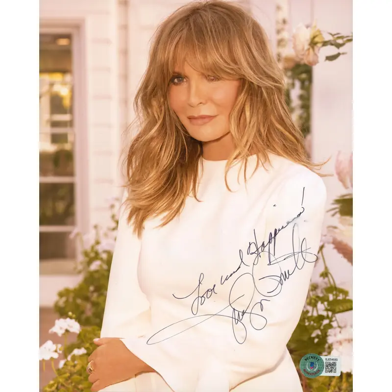Jaclyn Smith Charlie's Angels "Love & Happiness" Signed 8x10 Photo BAS BJ054690