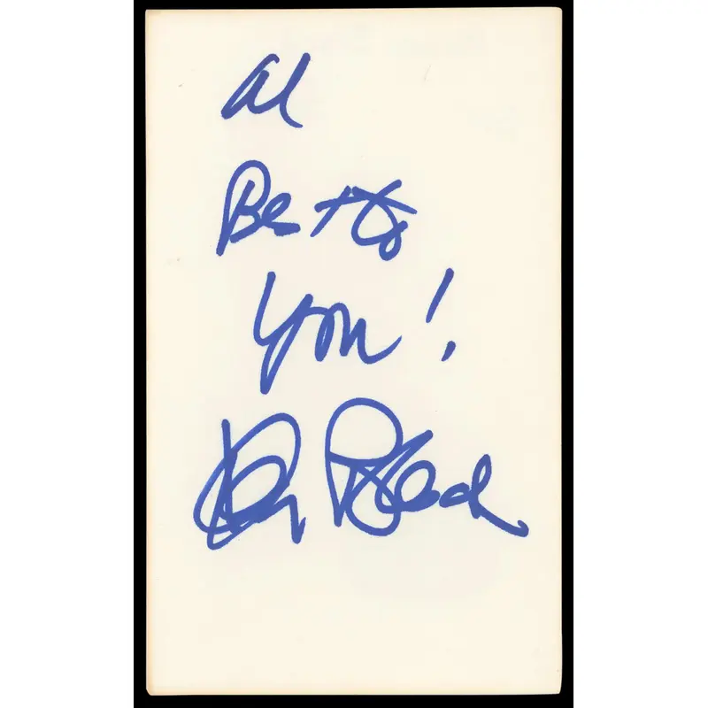Karen Black The Great Gatsby "Best to you!" Signed 3x5 Index Card BAS #AD70409