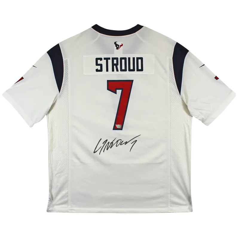 Texans C.J. Stroud Authentic Signed White Nike Game Jersey Fanatics