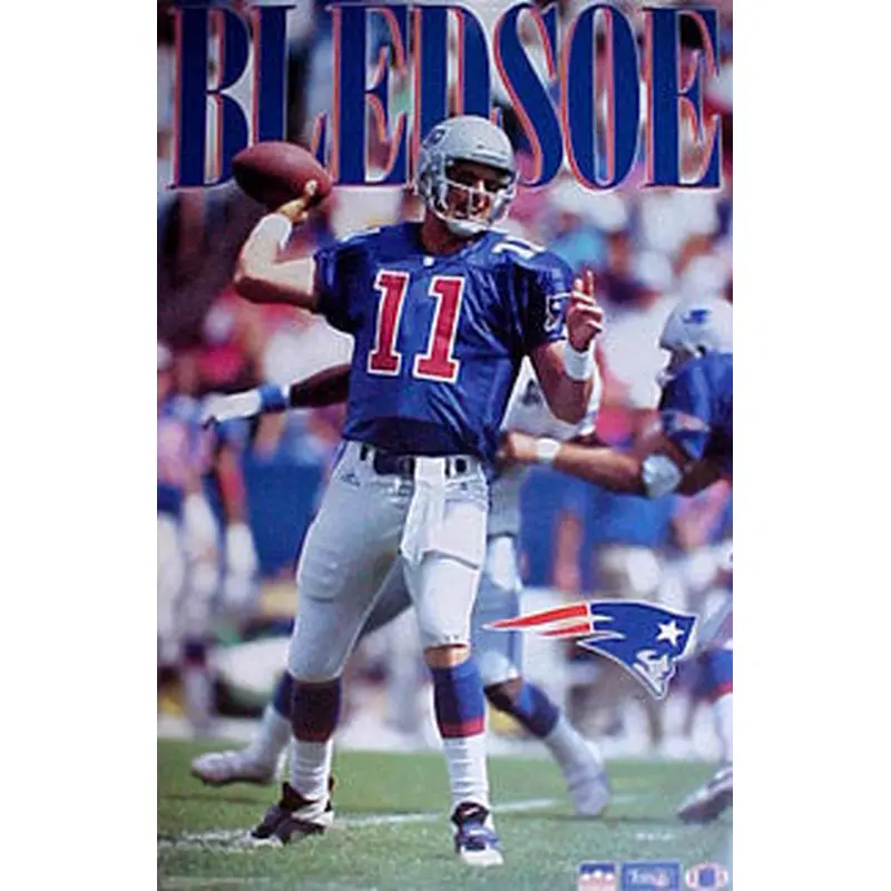 Drew Bledsoe "Rookie Star" New England Patriots Poster - Starline 1993