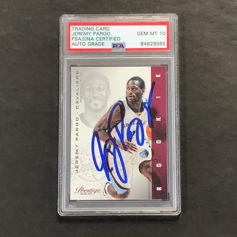 2012-13 Panini Prestige #169 Jeremy Pargo Signed Card AUTO 10 PSA Slabbed Cavaliers