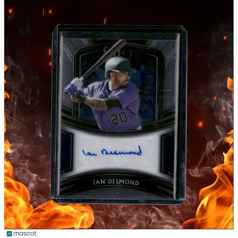 2021 Panini Select Ian Desmond Signatures Auto 132/149 #S-ID