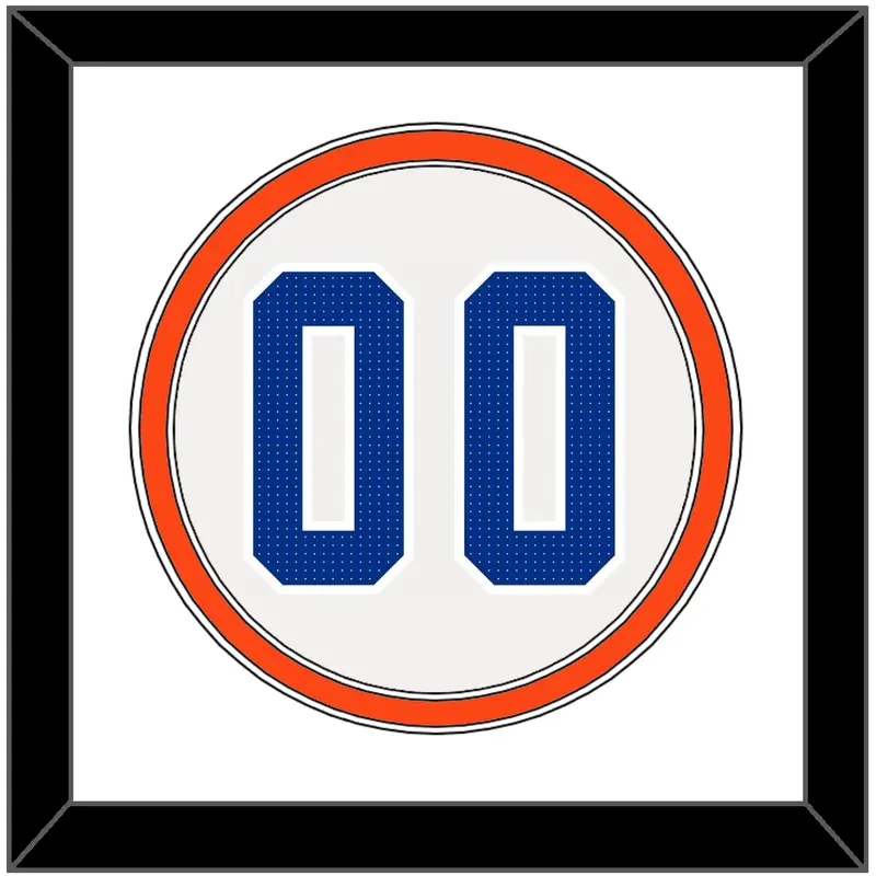 Florida Baseball Number - Home White - Double Mat 1