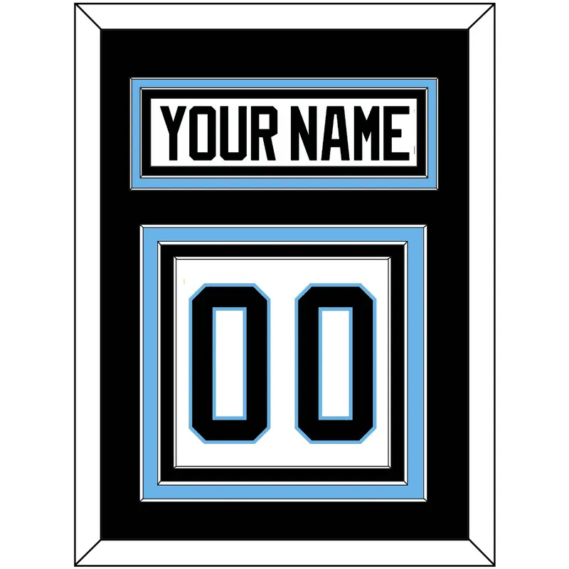Utah Nameplate & Number (Back) - Road White - Triple Mat 2
