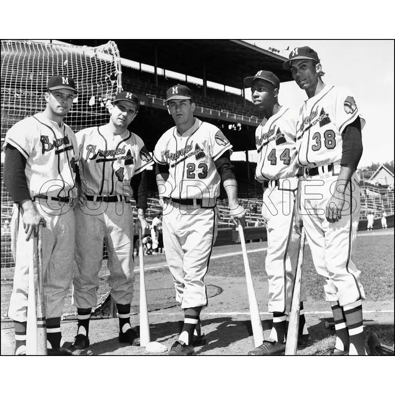 Aaron Mathews 8X10 Photo - Logan Bruton O'Connell Milwaukee Braves - 1649