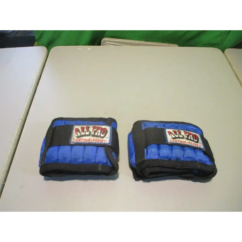 Used All Pro Blue Ankle Wrist Weight Set 5 lb Pair 2.5 lbs each