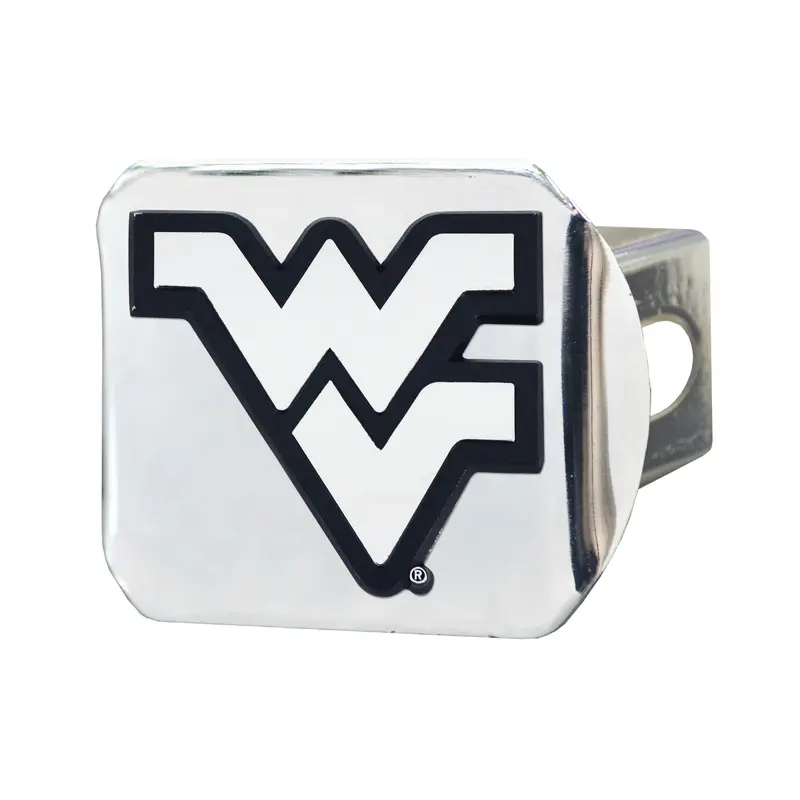 West Virginia University Chrome on Chrome Hitch Cover