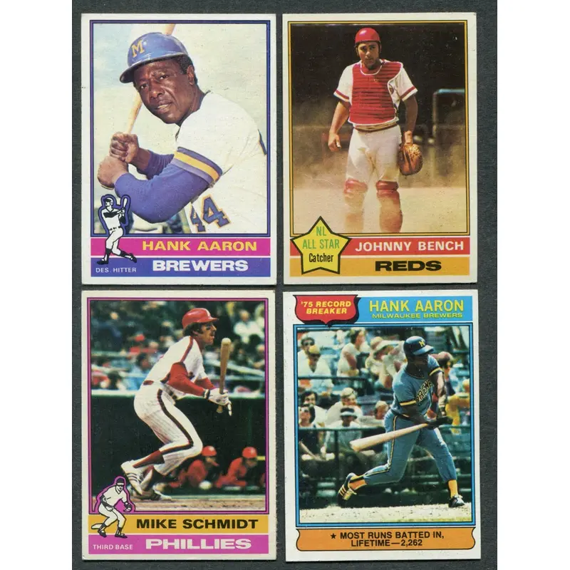 1976 Topps Baseball Complete Set EX (660) (24-455)