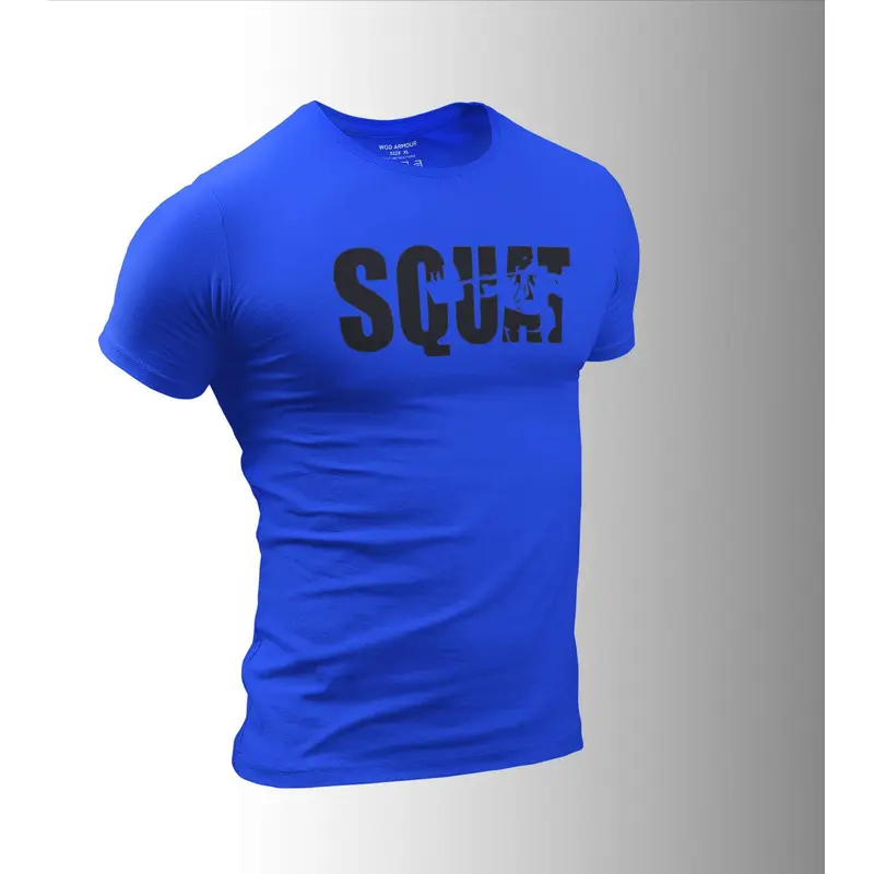 Men's Squat T-Shirt (Royal Blue) Wod Armour | Kibi Sports