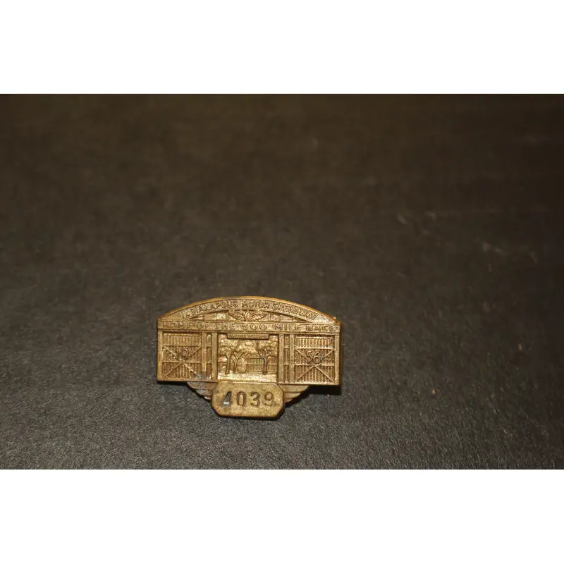 1956 Indianapolis 500 Bronze Pit Badge #4039