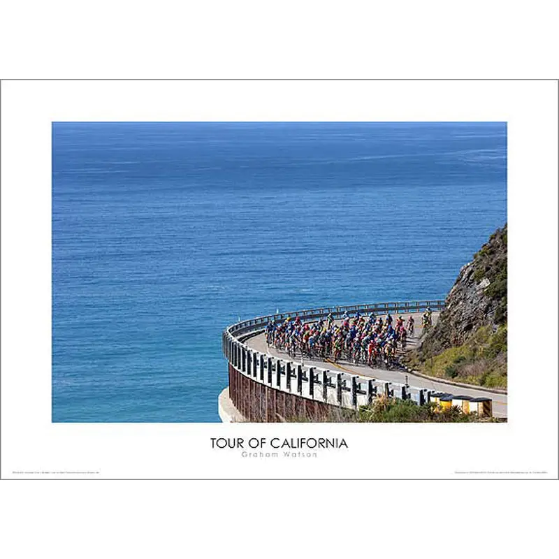 Tour of California Cycling "Highway 1" Premium Poster Print - Graham Watson 2006