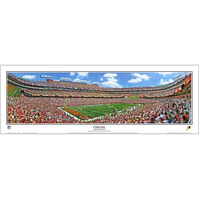 Washington Redskins "6 Yard Line" FedEx Field Panoramic Poster Print - Everlasting 2012