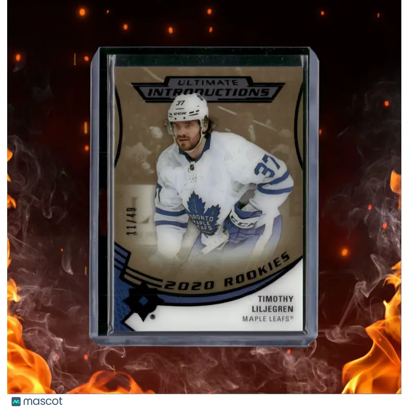 2020-21 Upper Deck Ultimate Timothy Liljegren Introductions Black Rookie 11/49