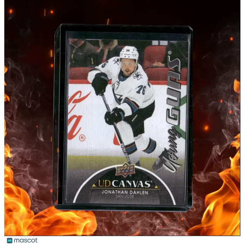 2021-22 Upper Deck Jonathan Dahlen Young Guns Black & White Canvas SP Rookie