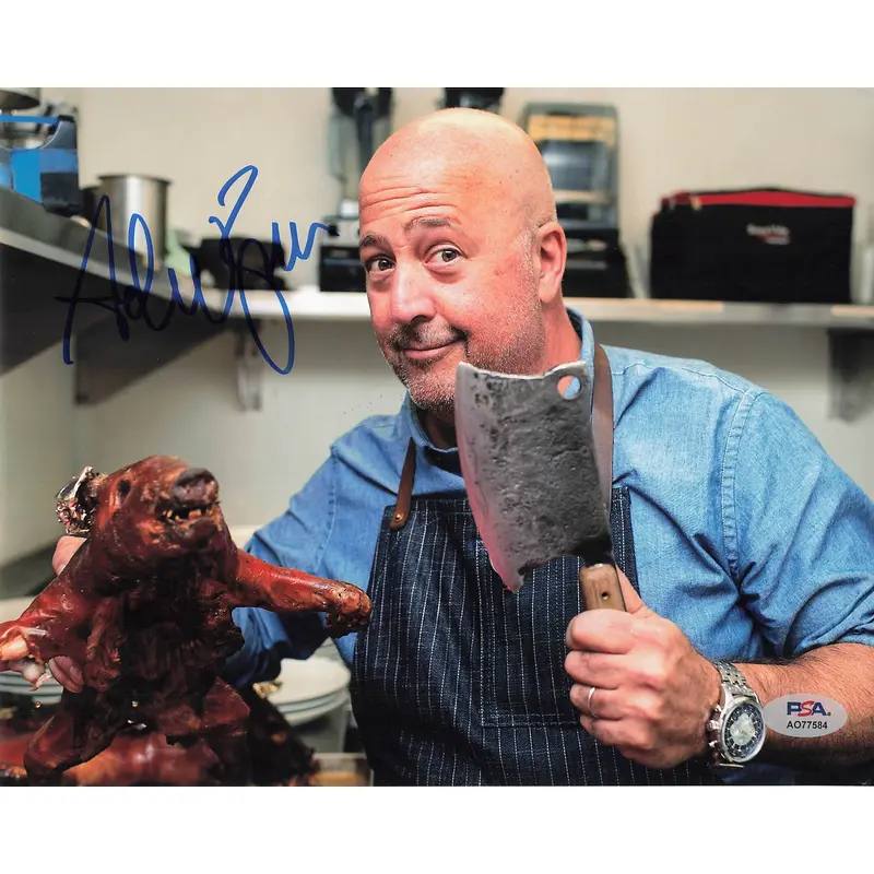 ANDREW ZIMMERN signed 8x10 photo PSA/DNA Autographed Celebrity Chef