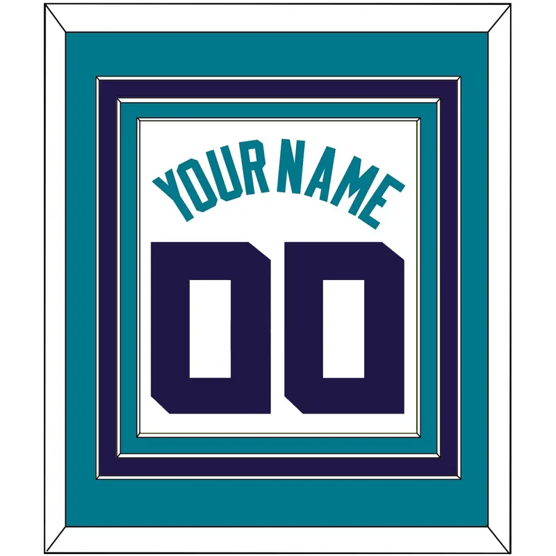 Charlotte Name & Number - White Association (2014-2020) - Triple Mat 3